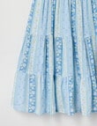 Switch Floral Stripe Tilly Skort Dress, Light Cornflower product photo View 04 S