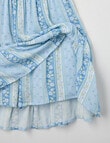 Switch Floral Stripe Tilly Skort Dress, Light Cornflower product photo View 05 S