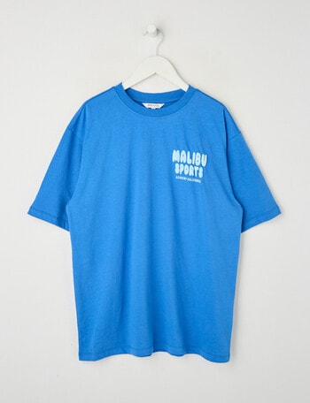Switch Malibu Short Sleeve Oversized Tee, Cobalt product photo