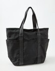 Zest Pocket Tote Bag, Black product photo
