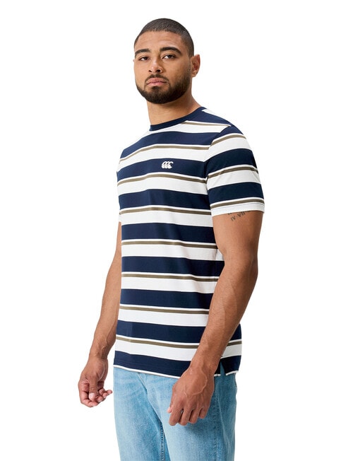 Canterbury Yarn Dyed Tee, Navy product photo View 03 L