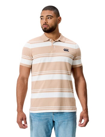 Canterbury Engineered Polo Shirt, Warm Taupe product photo