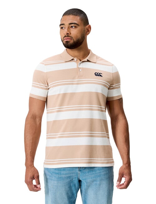 Canterbury Engineered Polo Shirt, Warm Taupe product photo