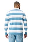 Canterbury Yarn Dyed Stripe Rugby Jersey, Provincial Blue product photo View 02 S