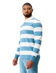 Canterbury Yarn Dyed Stripe Rugby Jersey, Provincial Blue product photo View 03 S