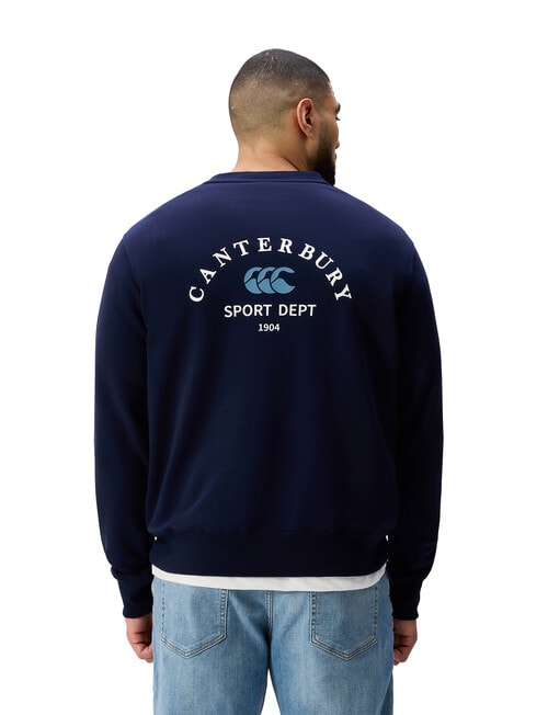 Canterbury Crew Sweatshirt, Navy product photo View 02 L