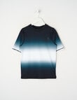 Wavetribe Ombre Short Sleeve Rash Top, Charcoal product photo