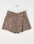 Switch Animal Denim Skort, Natural product photo