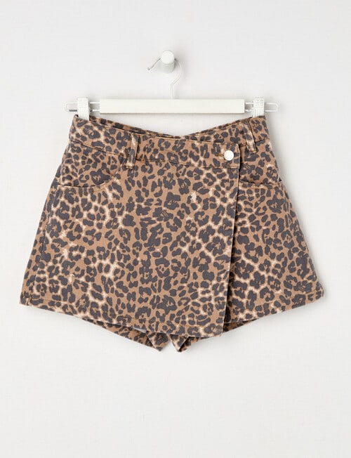 Switch Animal Denim Skort, Natural product photo