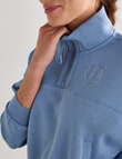 Superfit Premium Half Zip Sweater, Tranquil Blue product photo View 04 S