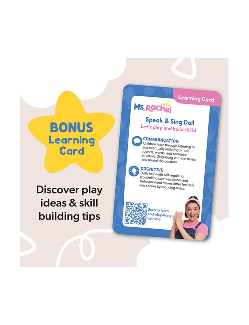 Ms Rachel Speak & Sing Doll product photo View 08 L