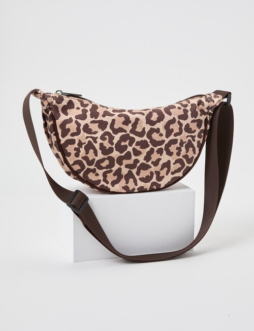 Switch Leopard Pouch, Chocolate & Natural product photo