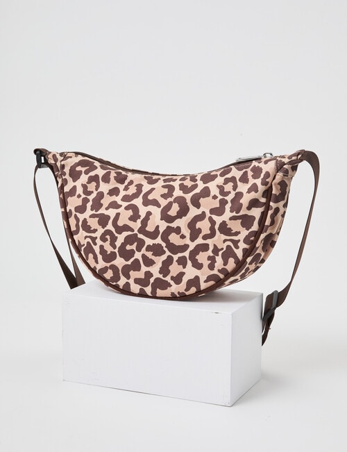 Switch Leopard Pouch, Chocolate & Natural product photo View 02 L