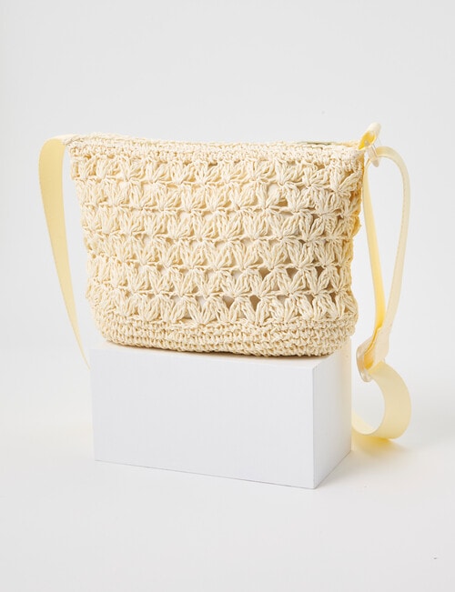 Switch Straw Crossbody Bag, Natural product photo View 02 L