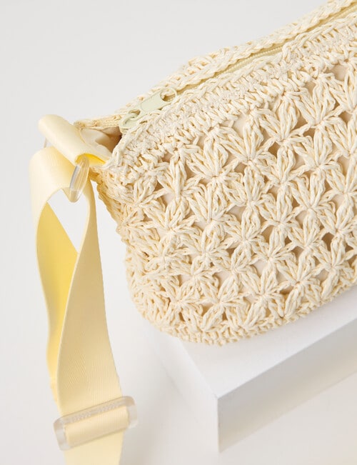 Switch Straw Crossbody Bag, Natural product photo View 03 L
