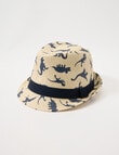 Mac & Ellie Dino Fedora, Natural & Navy product photo