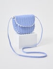 Mac & Ellie Stripe Crossbody Bag, Cobalt product photo