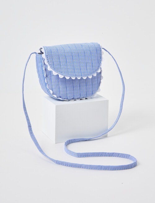 Mac & Ellie Stripe Crossbody Bag, Cobalt product photo