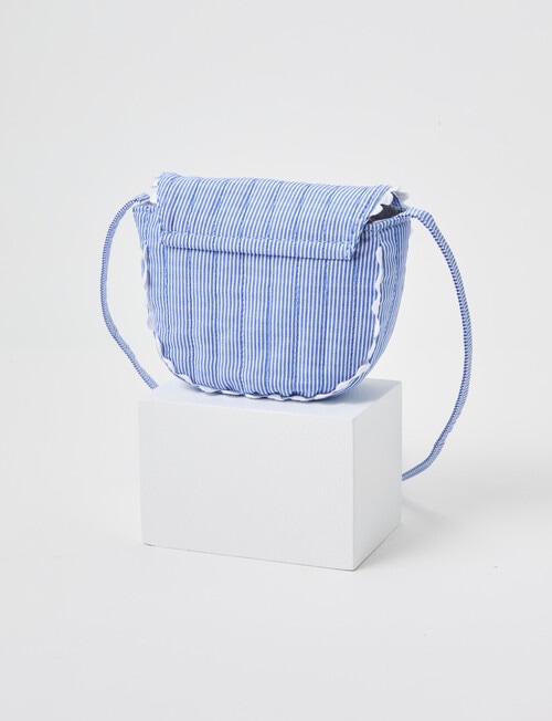 Mac & Ellie Stripe Crossbody Bag, Cobalt product photo View 02 L