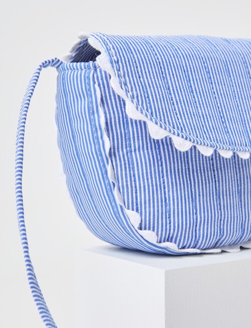 Mac & Ellie Stripe Crossbody Bag, Cobalt product photo View 03 L