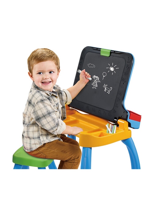 Vtech Explore & Write Deluxe Activity Desk, Blue product photo View 03 L