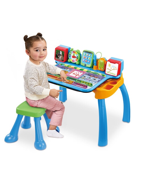 Vtech Explore & Write Deluxe Activity Desk, Blue product photo View 06 L