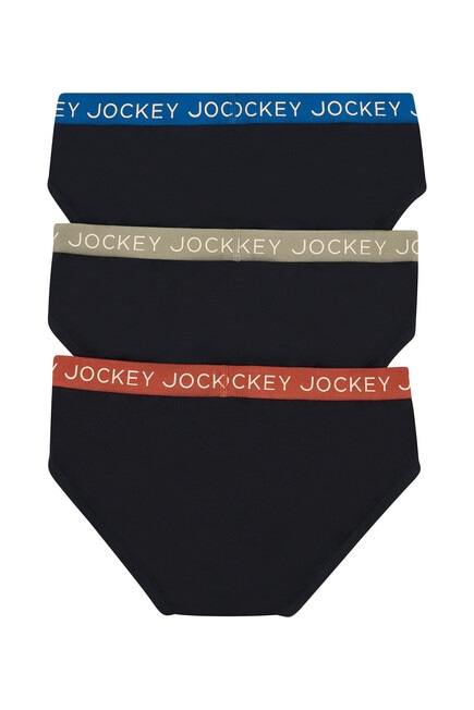Jockey Briefs, 3-Pack, Black product photo View 02 L