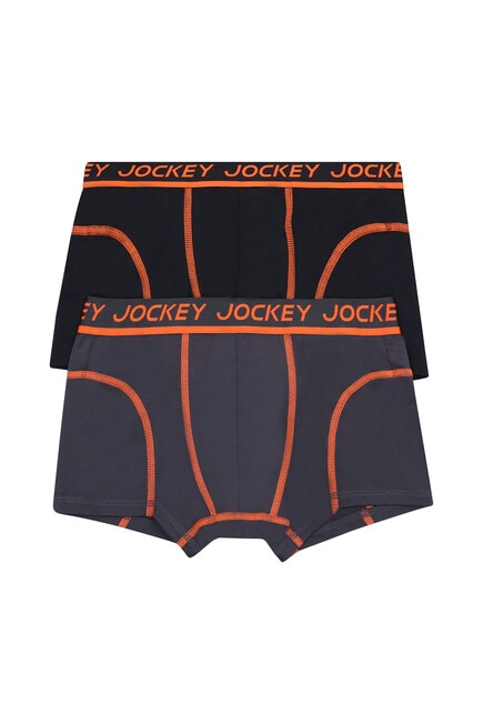 Jockey Performance Micro Trunks, 2-Pack, Steel Waters & Black product photo
