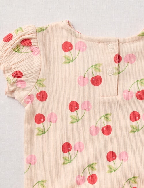 Teeny Weeny Cherries Tee & Pants Set, 2-Piece, Pink product photo View 02 L