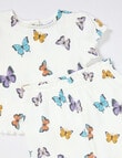 Teeny Weeny Butterflies Tee & Pant Crinkle Set, 2-Piece, White product photo View 02 S