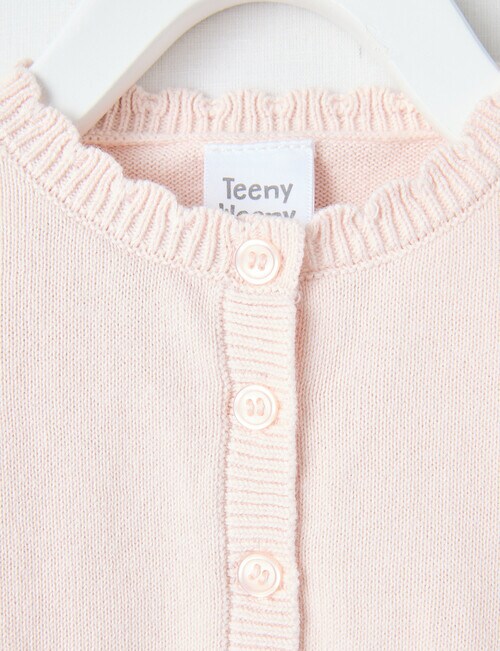 Teeny Weeny All Dressed Up Cropped Cardigan, Pink product photo View 02 L