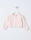 Teeny Weeny All Dressed Up Cropped Cardigan, Pink product photo