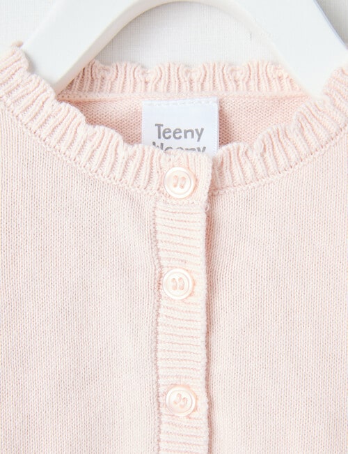 Teeny Weeny All Dressed Up Cropped Cardigan, Pink product photo View 02 L