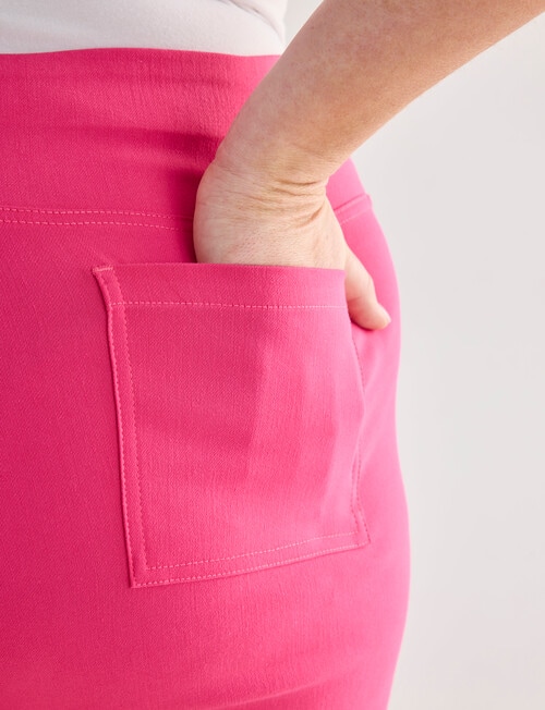 Studio Curve Cropped Bengaline Pants, Begonia product photo View 05 L