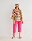 Studio Curve Smock Top, Spring Floral product photo View 03 S