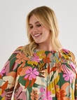 Studio Curve Smock Top, Spring Floral product photo View 06 S