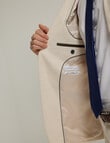 Laidlaw + Leeds Tailored Linen Blend Jacket, Sand product photo View 04 S