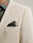 Laidlaw + Leeds Tailored Linen Blend Jacket, Sand product photo View 06 S