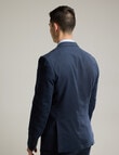 Laidlaw + Leeds Tailored Linen Blend Jacket, Navy product photo View 02 S