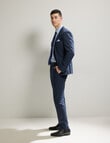 Laidlaw + Leeds Tailored Linen Blend Jacket, Navy product photo View 03 S