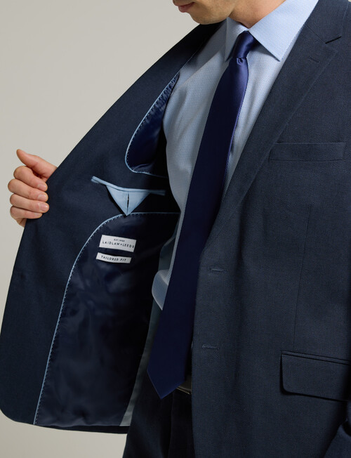 Laidlaw + Leeds Tailored Linen Blend Jacket, Navy product photo View 04 L
