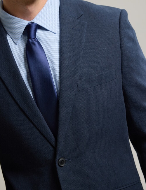 Laidlaw + Leeds Tailored Linen Blend Jacket, Navy product photo View 06 L