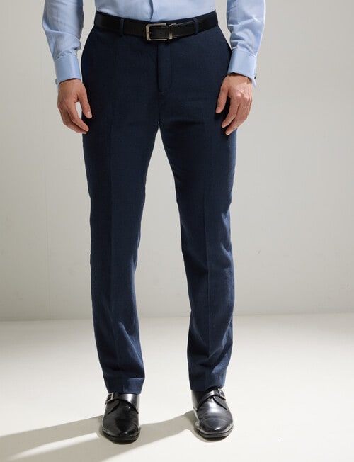 Laidlaw + Leeds Tailored Linen Blend Pant, Navy product photo