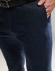 Laidlaw + Leeds Tailored Linen Blend Pant, Navy product photo View 04 S