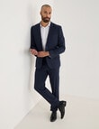 Laidlaw + Leeds Tailored Linen Blend Pant, Navy product photo View 05 S
