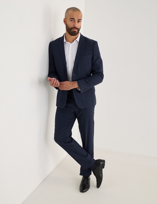 Laidlaw + Leeds Tailored Linen Blend Pant, Navy product photo View 05 L