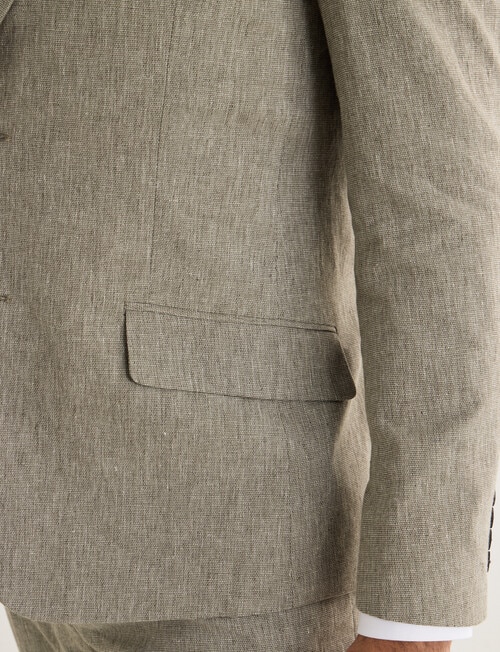 Laidlaw + Leeds Tailored Linen Blend Jacket, Green product photo View 06 L