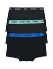 Bonds Guyfront Micro Trunk, 3-Pack, Nu Black with Blue, Neo & Black Waistbands product photo View 02 S