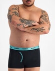 Bonds Guyfront Micro Trunk, 3-Pack, Nu Black with Blue, Neo & Black Waistbands product photo View 07 S