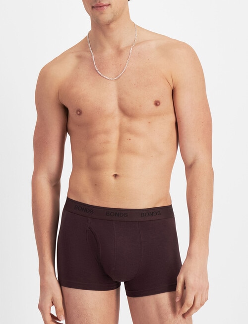 Bonds Guyfront Trunk, 3-Pack, Berry Liquour, Deepest Night & Nu Black product photo View 03 L